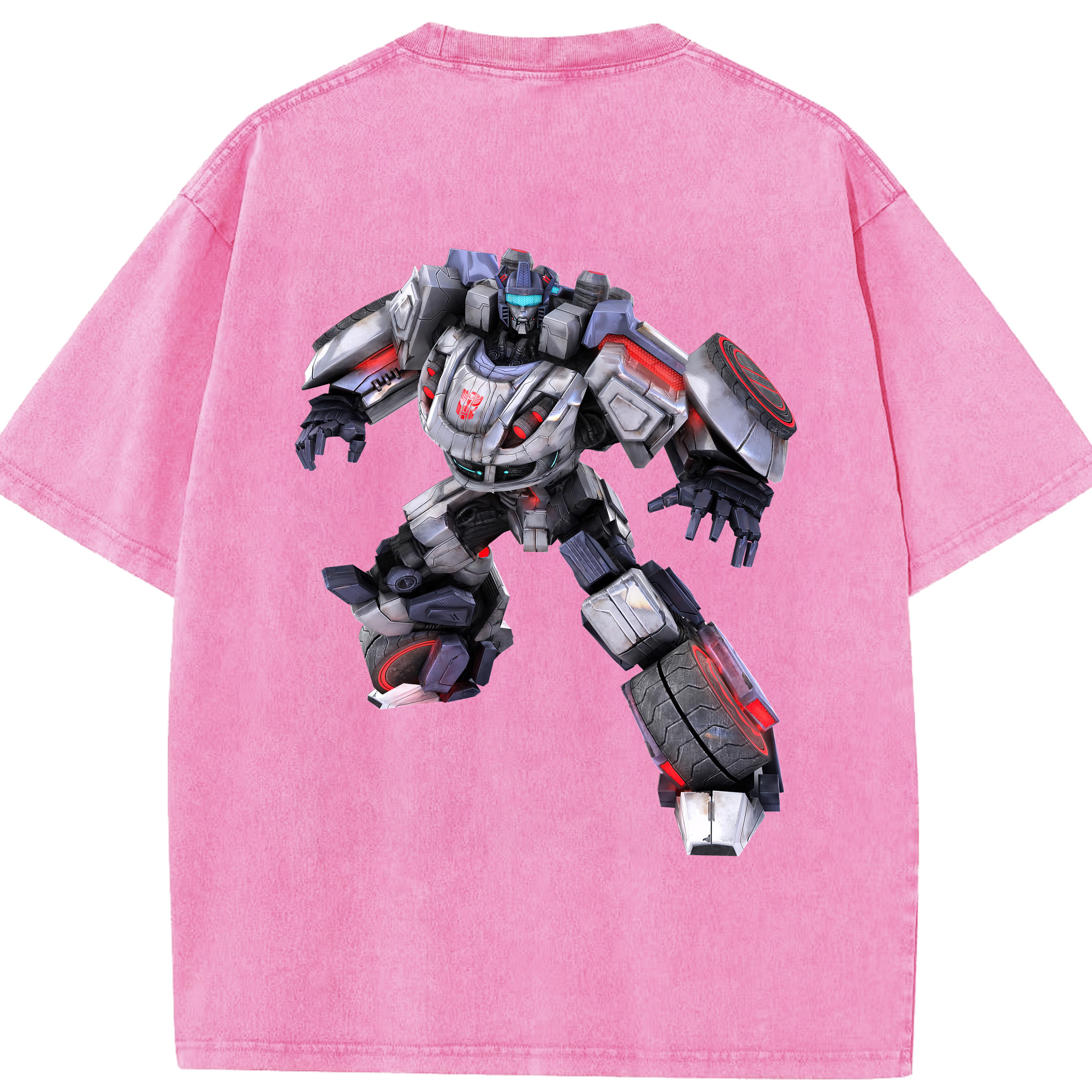 （画像用） Transformers トランスフォーマー 綿100% ヴィンテージ風 半袖Tシャツ（背面プリント）